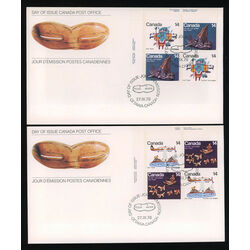 collection of 18 canada fdc inuit theme