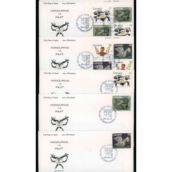 collection of 18 canada fdc inuit theme