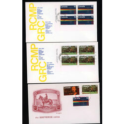 collection of 11 canada fdc of r c m p centenary scott 612 614