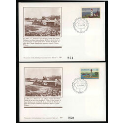 collection of 4 special event covers numbered canada philatelic canadian lighthouses 1scott 1032 5