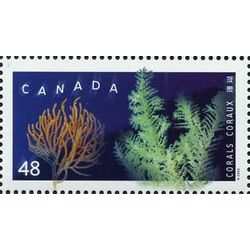 canada stamp 1951 north atlantic giant orange tree and black corals 48 2002