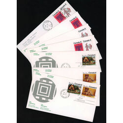 collection of 36 canada fdc indians of canada theme
