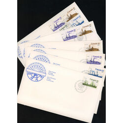 collection of fdc of canada vessels theme  