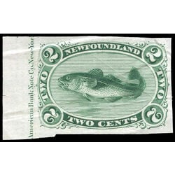 newfoundland stamp 024p codfish 2 1871 M VF 005