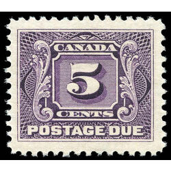canada stamp j postage due j4 first postage due issue 5 1906 M XFNH 003