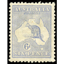 australia stamp 48c kangaroo and map 1915