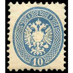 austria stamp 23 coat of arms 1864