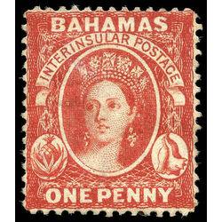 bahamas stamp 17 queen victoria 1p 1863
