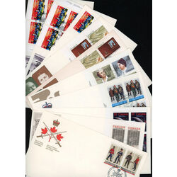 collection of 52 canada first day covers 32c all grouped together by scott