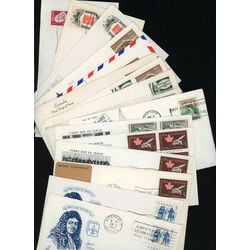 collection of 105 old canada first day covers all grouped together by scott years 1960 1968