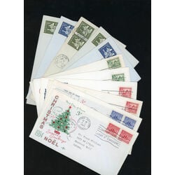 collection of 105 old canada first day covers all grouped together by scott years 1960 1968