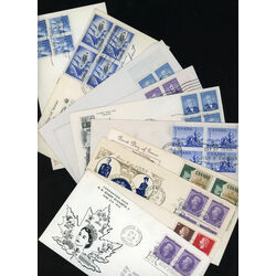 collection of 19 old canada first day covers all grouped together by scott years 1948 1959