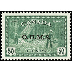 canada stamp o official o9 lumbering 50 1949
