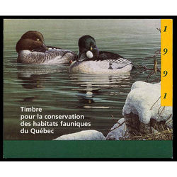 quebec wildlife habitat conservation stamp qw4 common goldeneyes by pierre leduc 6 1991