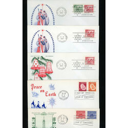 collection of 6 old canada first day covers christmas 1964 1967