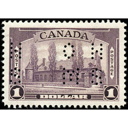 canada stamp o official o9 245 chateau de ramezay 1 00 1938