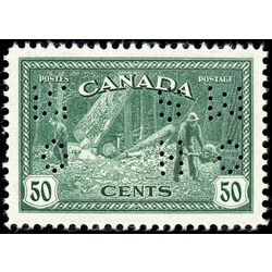 canada stamp o official o272 lumbering 50 1946