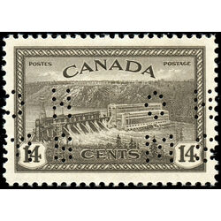 canada stamp o official o9 270 hydroelectric station 14 1946