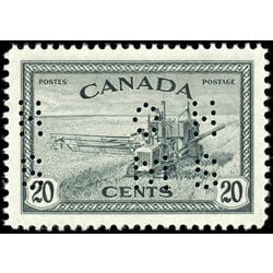canada stamp o official o9 271 combine harvesting 20 1946