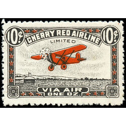 canada stamp cl air mail semi official cl46a cherry red airline ltd 10 1929