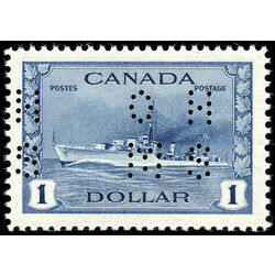 canada stamp o official o262 destroyer 1 00 1942