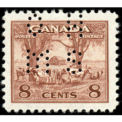 canada stamp o official o256 farm scene 8 1942