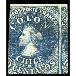 chile stamp 12 christopher columbus 10 1862