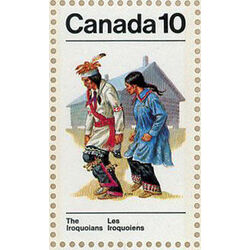 canada stamp 581a iroquoian indians 1976 M PANE VARIETY581II IV