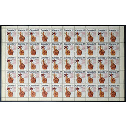canada stamp 816a postal code 1979 M PANE VARIETY816I