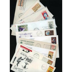 collection of 40 different old canada first day covers years 1961 1971