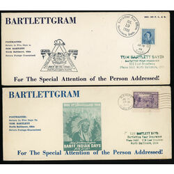 collection of 2 large special event covers july 1948 1949