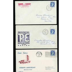canada stamp 348 queen elizabeth ii 5 1954 FDC 001