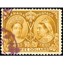 canada stamp 63 queen victoria diamond jubilee 3 1897 U VF 022