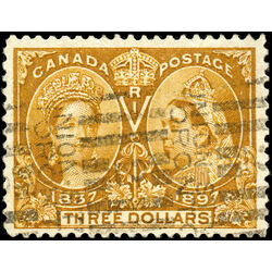 canada stamp 63 queen victoria diamond jubilee 3 1897 U VF 027