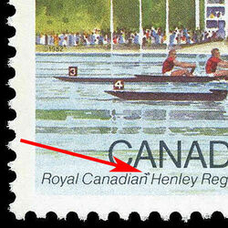 canada stamp 968 rowing competition 30 1982 M PANE VARIETY968I