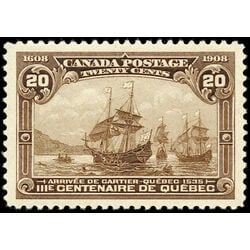 canada stamp 103 cartier s arrival 20 1908