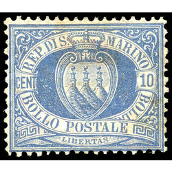 san marino stamp 7 coat of arms 10 1877