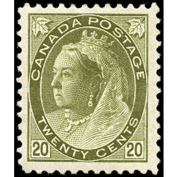 canada stamp 84 queen victoria 20 1900 M VF 018