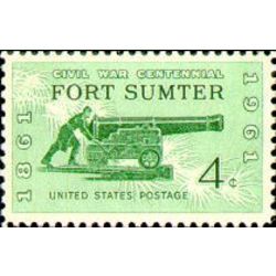 us stamp postage issues 1178 fort sumter 4 1961