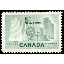 canada stamp 334i textile industry 50 1953