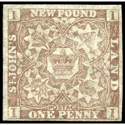 newfoundland stamp 15ac 1861 third pence issue 1d 1861 M VF 007