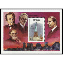 grenada stamp 1351 statue of liberty 1986