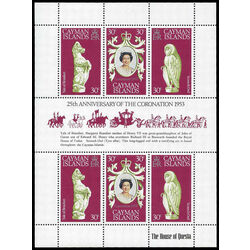 cayman islands stamp 404 elizabeth ii coronation 1978