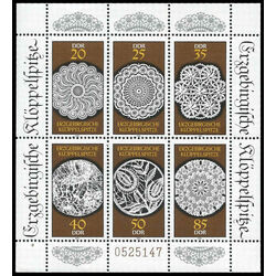 germany stamp 2719 bone lace from erzgebirge 1988