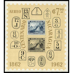 nicaragua stamp c509 stamps and postmarks of 1862 1962