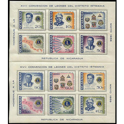 nicaragua stamp 805a c415a 17th convention of lions international of central america 1958