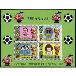 tanzania stamp 200a 1982 football world cup 1982