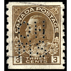 canada stamp o official o8 129 king george v 3 1912