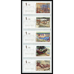 canada stamp cp computer vended postage kiosk cp24i 28i strip landscapes by canadian painters 6 00 2016