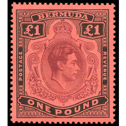 bermuda stamp 128b king george vi 1942